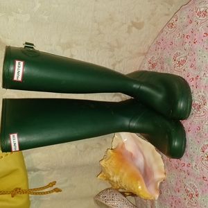 Hunter Green Women's Winter & Rain Boots